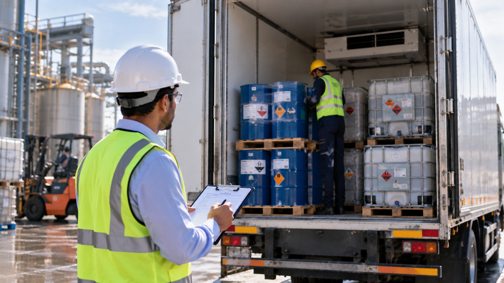 temperature risks to chemical and industrial cargo during refrigerated truck transport